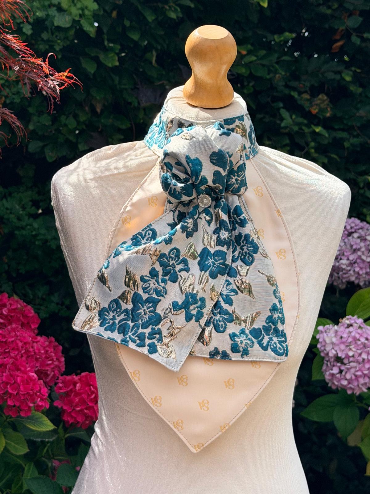 Heritage Teal Gold Bloom