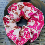 Fuschia Bloom Scrunchie