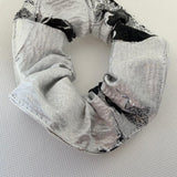 Elegance Midnight Silver Scrunchie