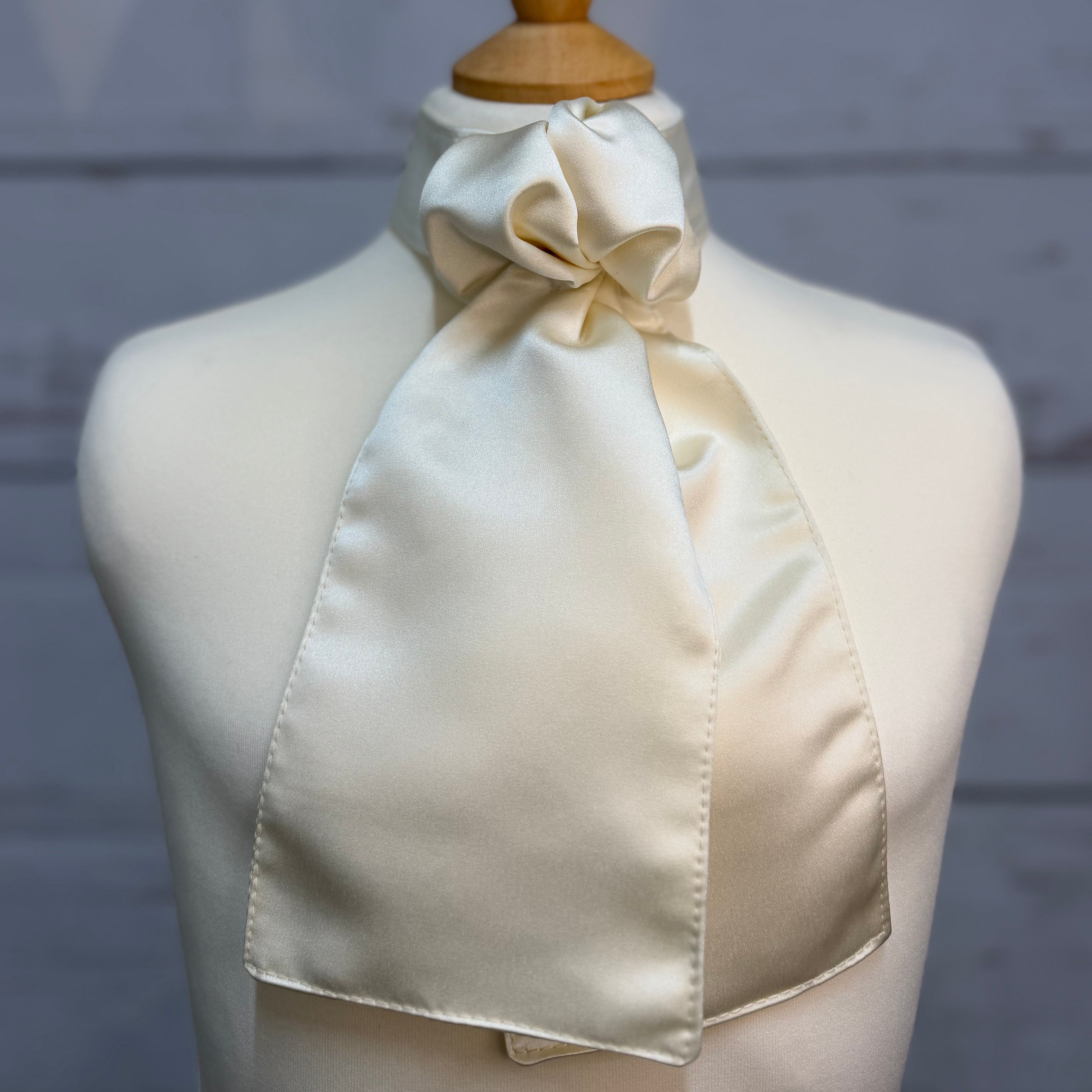 Children's Traditional Heritage Satin Cream - Ready Tied