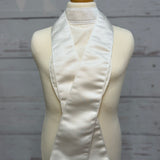 Children's Traditional Velcro Satin Self-Tie White