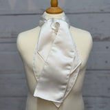 Children's Traditional Velcro Satin Self-Tie White