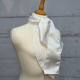Children's Traditional Velcro Satin Self-Tie White