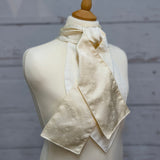 Children's Traditional Brocade Velcro Self-Tie Cream