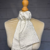 Traditional Brocade Heritage White/Silver - Ready Tied