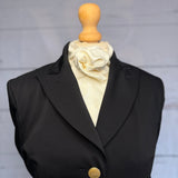 Traditional Brocade Velcro Self-Tie Cream