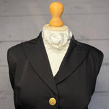 Traditional Brocade Velcro Self-Tie White