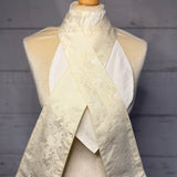 Traditional Brocade Velcro Self-Tie Cream