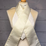 Traditional Satin Velcro Self-Tie Cream
