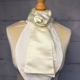Traditional Satin Velcro Self-Tie Cream