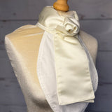 Traditional Satin Velcro Self-Tie Cream