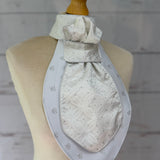 an equestrian ready tied stock tie on a mannequin 