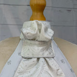 an equestrian ready tied stock tie on a mannequin 