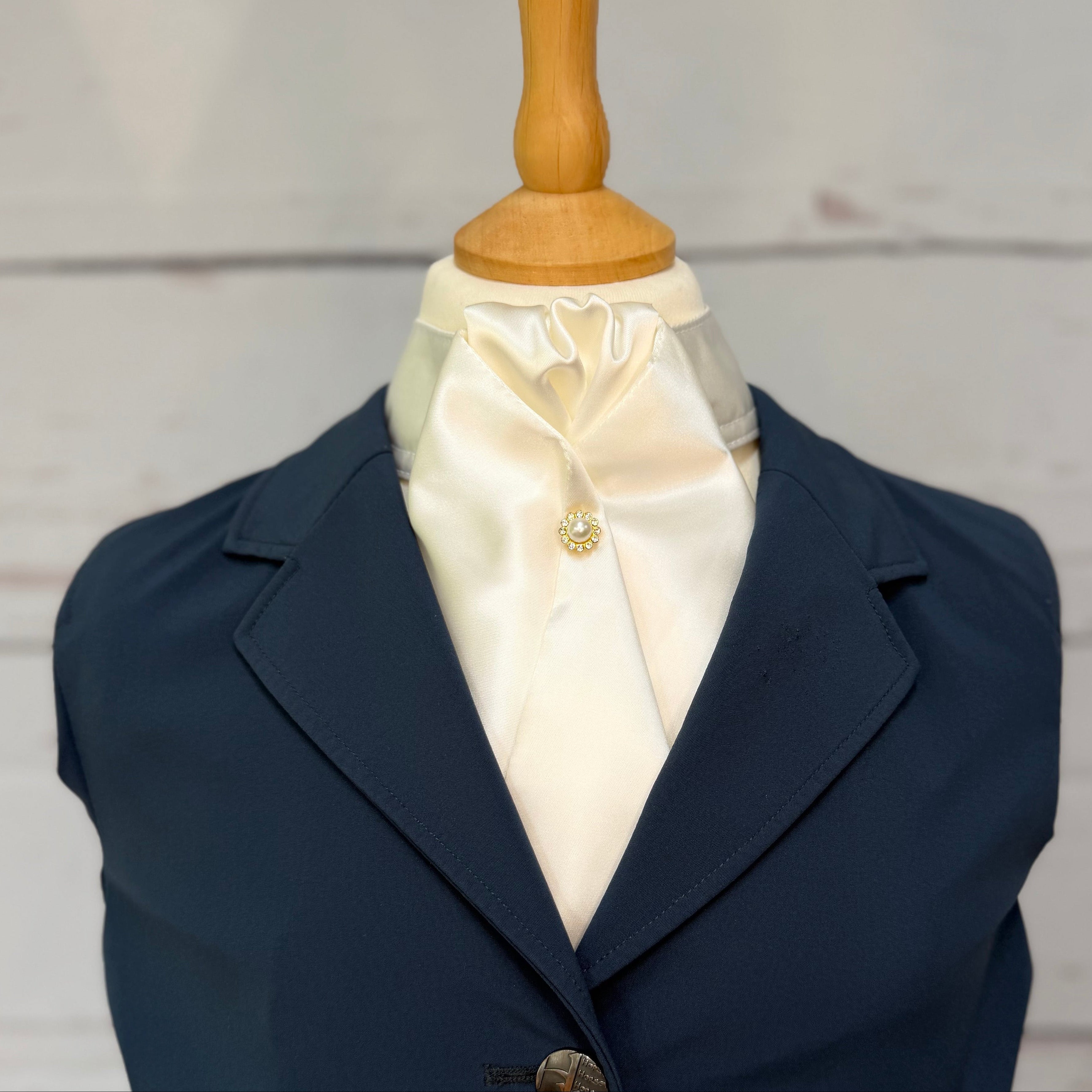 Childrens Classic Satin Ivory - Ready Tied